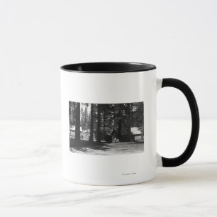Eine campground-Szene Tasse