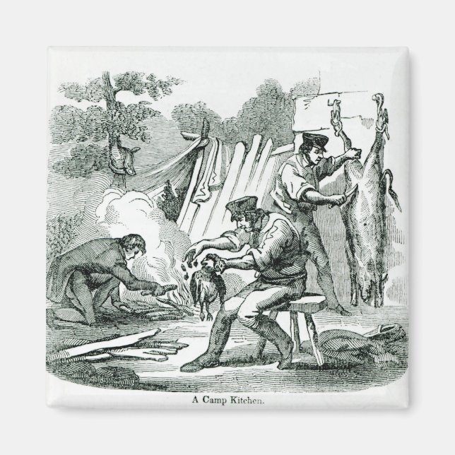 Eine Camping Kitchen, 1856 Magnet (Vorne)