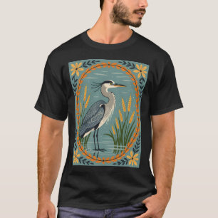 Eine charmante Illustration eines großäugigen Reih T-Shirt