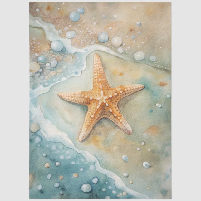 Eine Coastal Series Design 20 Seidenpapier (Vorderseite)