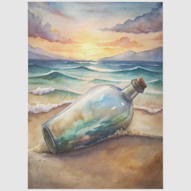 Eine Coastal Series Design 34 Seidenpapier (Vorderseite)