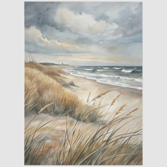 Eine Coastal Series Design 37 Seidenpapier (Vorderseite)