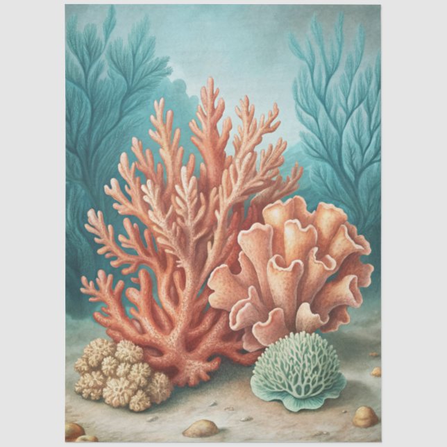 Eine Coastal Series Design 55 Seidenpapier (Vorderseite)