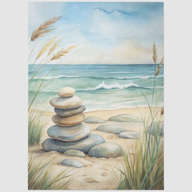 Eine Coastal Series Design 58 Seidenpapier (Vorderseite)