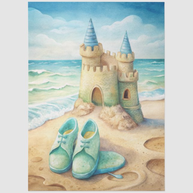 Eine Coastal Series Design 5 Seidenpapier (Vorderseite)