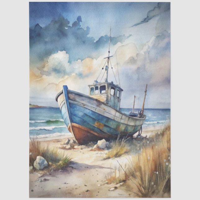 Eine Coastal Series Design 78 Seidenpapier (Vorderseite)