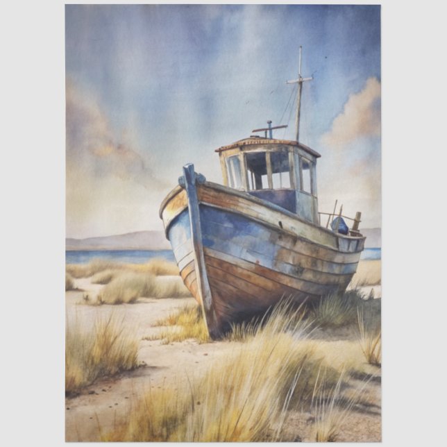 Eine Coastal Series Design 79 Seidenpapier (Vorderseite)