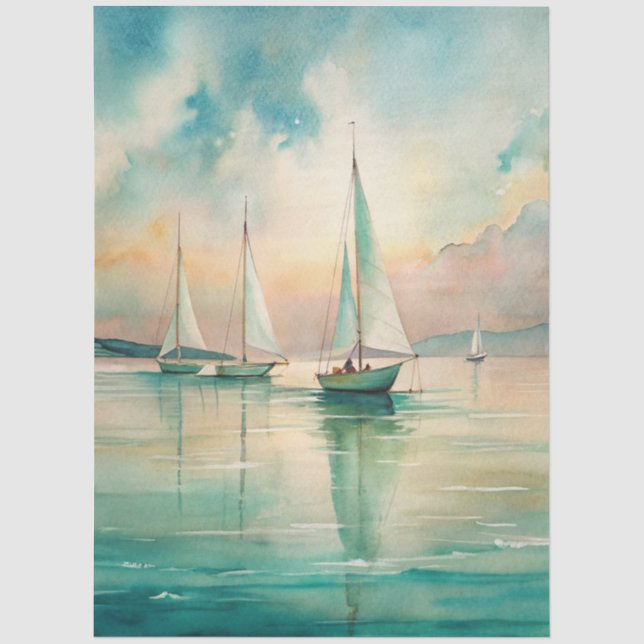 Eine Coastal Series Design 81 Seidenpapier (Vorderseite)