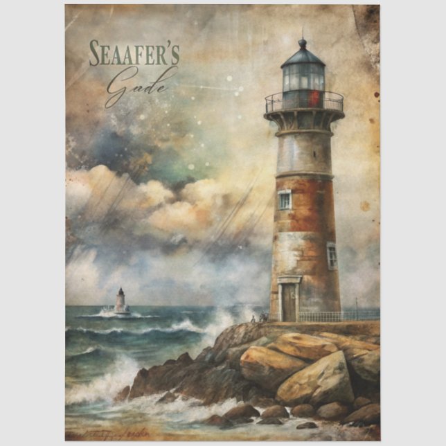 Eine Coastal Series Design 83 Seidenpapier (Vorderseite)