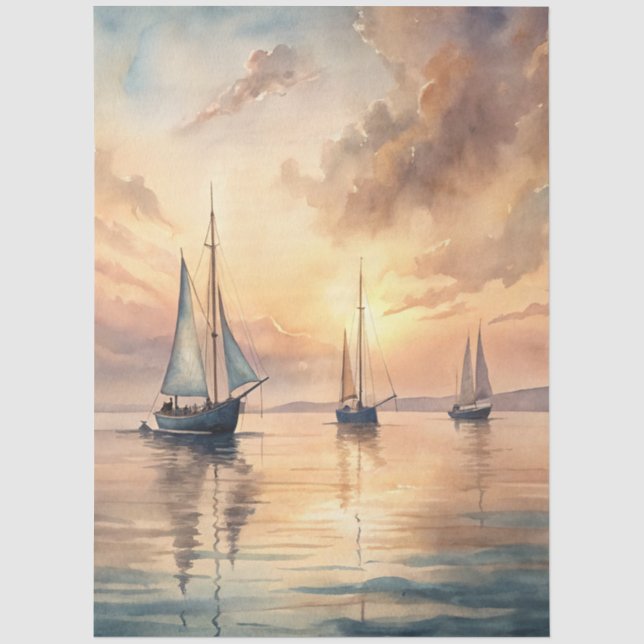 Eine Coastal Series Design 86 Seidenpapier (Vorderseite)