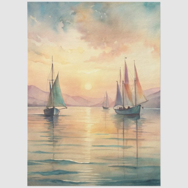 Eine Coastal Series Design 87 Seidenpapier (Vorderseite)
