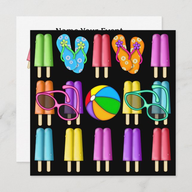 Eine COOLE Einladung (Vorne/Hinten)