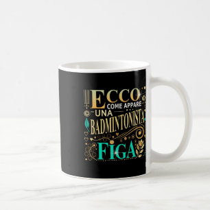 Eine coole Geschenkidee für Badminton-Sportlerinne Kaffeetasse