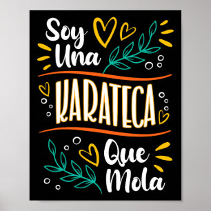 Eine coole Karateka-Frau Karate-Geschenke Poster