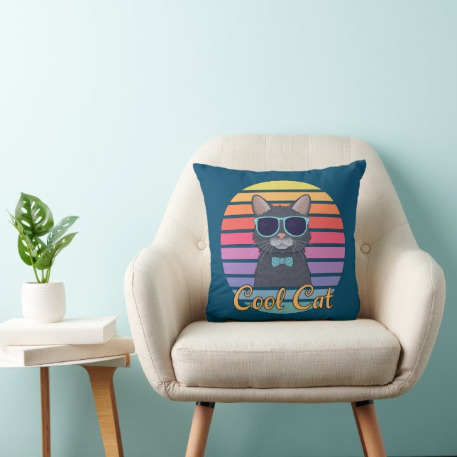 Eine Coole Katze Kissen (Stuhl )