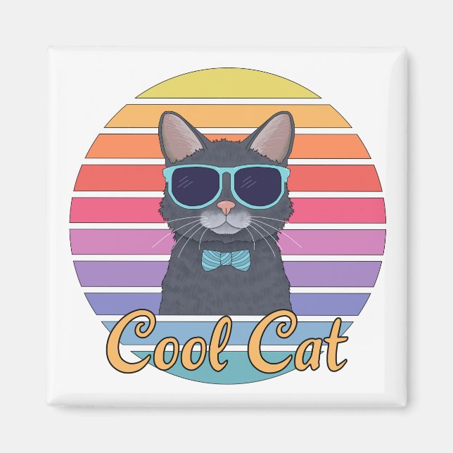Eine Coole Katze Magnet (Vorne)