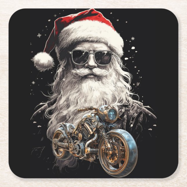 EINE COOLE REISE NACH SANTA RECHTECKIGER PAPPUNTERSETZER (Vorderseite)