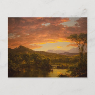 Eine Country-Zuhause von Frederic Edwin Church Postkarte