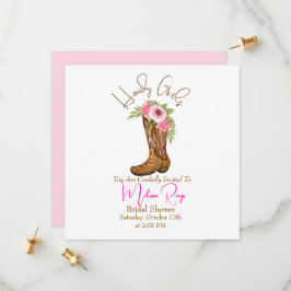 Eine Cowgirl Boots Bridal Dusche Einladung