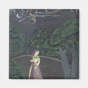 Eine Dame auf dem Weg zum Versuch, Guler, c.1760 Magnet