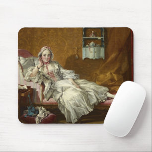 Eine Dame auf ihrem Tagesbett, 1743 von Francois B Mousepad