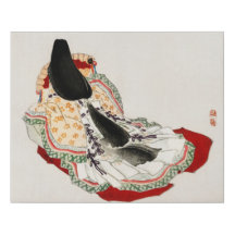 Eine Dame in einem Kimono von Kōno Bairei