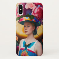 Eine Dame mit Blumenhut