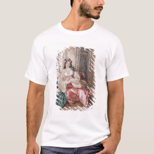 Eine Dame Seated in Osmanen tragendes Innenturki T-Shirt
