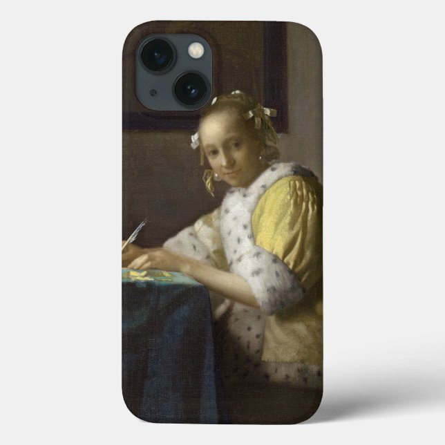 Eine Dame Writing, C. 1665 (Öl auf Leinwand) Case-Mate iPhone Hülle (Rückseite)