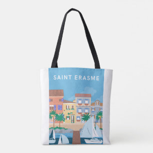 Eine Damenhandtasche für französische Ferien