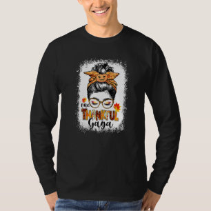 Eine dankbare Gaga unordentlicher Dutt Herbst gebl T-Shirt