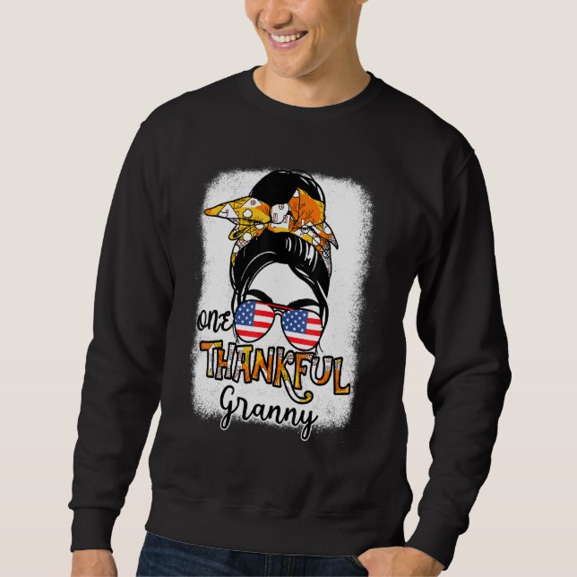 Eine dankbare Granny Bleached Mama Gigi Women Dank Sweatshirt (Vorderseite)