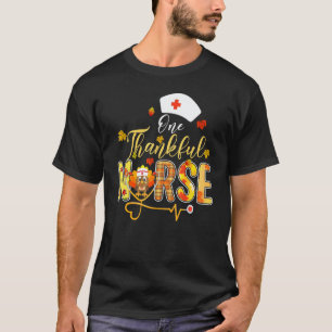 Eine dankbare Krankenpflegerin Herbst Truthahn Kra T-Shirt