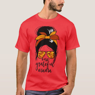Eine dankbare Mama-Erntedank Herbst-Frauenchaos T-Shirt