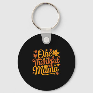Eine dankbare Mama Herbst Mutter Blätter Erntedank Schlüsselanhänger