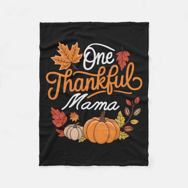 Eine dankbare Mama Herbst Mutter Erntedankfest  Fleecedecke (Vorderseite)