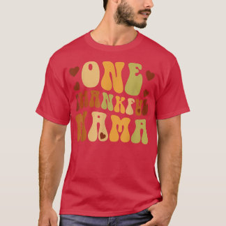 Eine dankbare Mama-Mama Herbst Herbst glücklich Th T-Shirt
