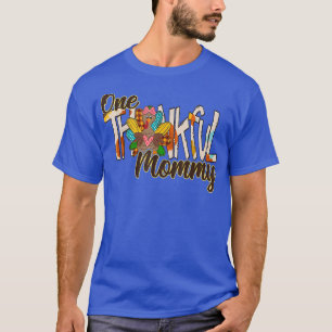 Eine dankbare Mummy Truthahn Gesegnete Mummy Dankf T-Shirt