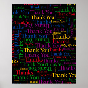 Eine dankbare Nachricht, um Ihnen so viel zu danke Poster