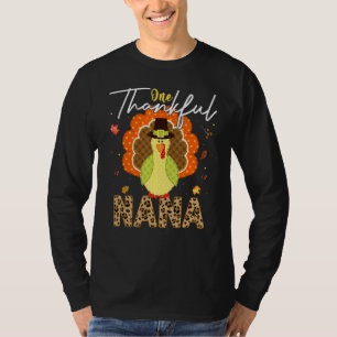 Eine dankbare Nana Gurgel Truthahn Herbst Erntedan T-Shirt