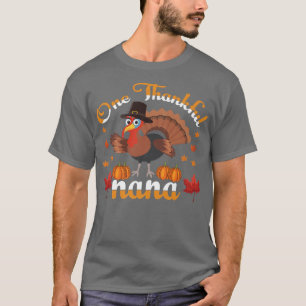 Eine dankbare Nana Türkei mit Pilgrim Hat Dank T-Shirt