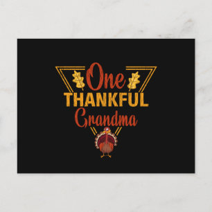 Eine dankbare Oma Lustiges Thanksgiving-Geschenk Postkarte