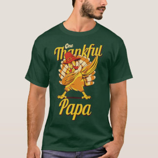 Eine dankbare Papa Türkei Familie Matching Funny T T-Shirt