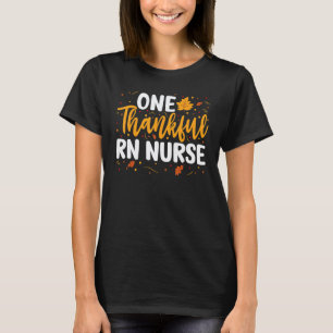 Eine dankbare Rn-Krankenschwester Herbst Thanksgiv T-Shirt