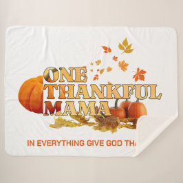 EINE DANKFUL MAMA MAMA Stilvoller Erntedank Sherpadecke