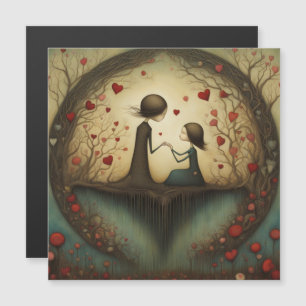 Eine Daughters-Liebe Magnetkarte