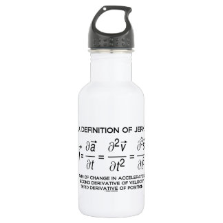 Eine Definition des Rucks (Physik-Gleichungs-Spaß) Edelstahlflasche