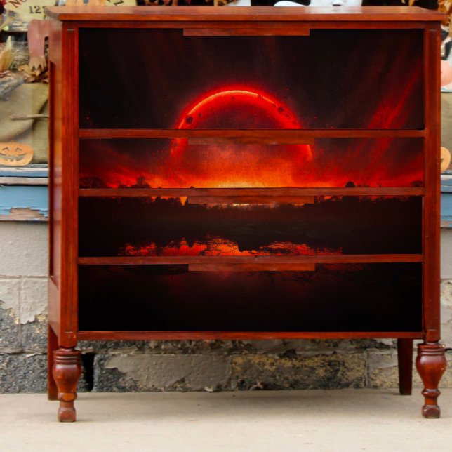 Eine Dekoupage des roten Planeten Seidenpapier (Von Creator hochgeladen)