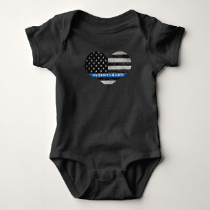 Eine Der Held-dünne blaue Linie Säuglings-Bodysuit Baby Strampler