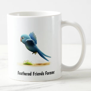 Eine digitale Malerei eines Niedlichen blauen Papa Kaffeetasse